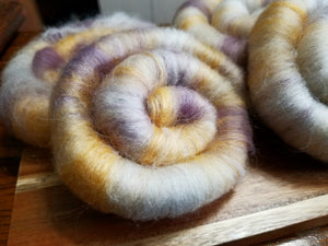 Rolags - Naturally dyed fibres